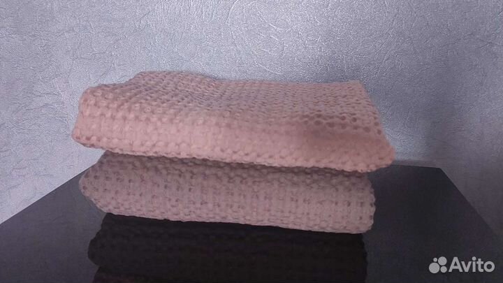 Льняное вафельное полотенце новое