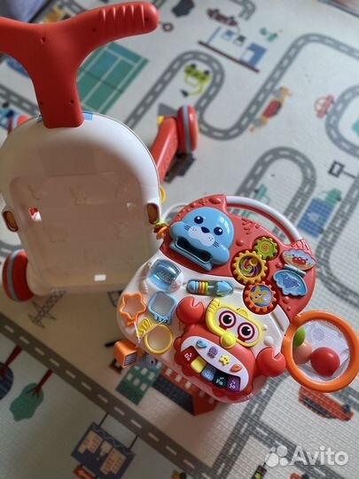 Развивающий центр ходунки-каталка, столик