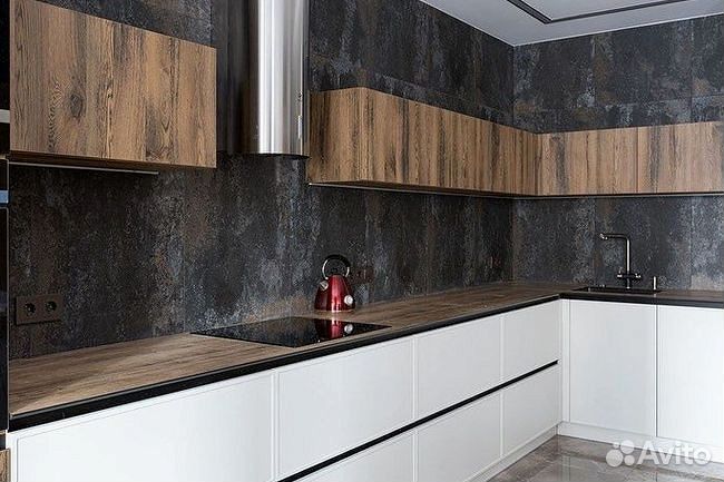 Угловой кухонный гарнитур современный