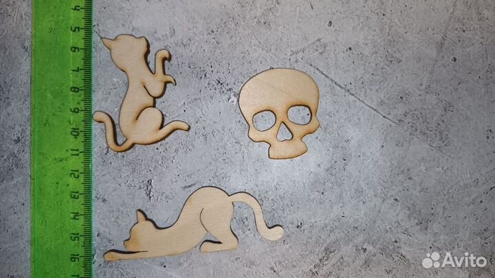 Деревянные фигурки под раскраску