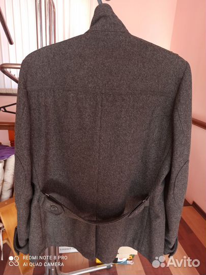 Мужская шерстяная куртка (полупальто) р. 54, 