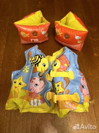 Жилет детский для плавания+нарукавники надувные