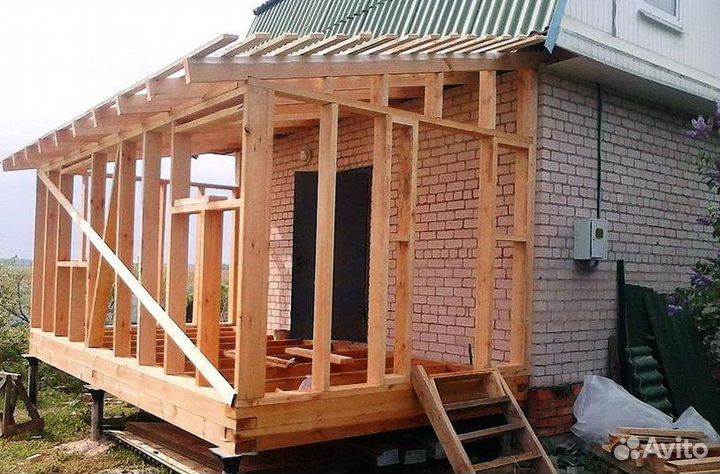 Строительство пристроек, веранд, террас под ключ