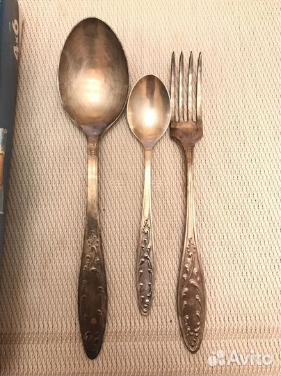 Столовые приборы (лож., вилка, ч.лож.), Кольчугино