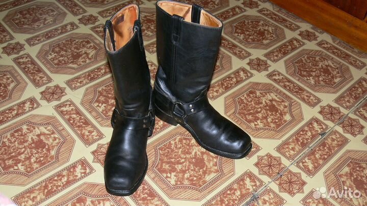 Сапоги мужские кожаные чопперы