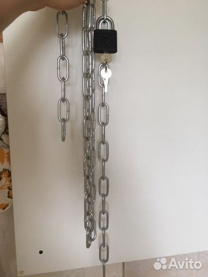Цепь с замком для велосипеда гаража ворот