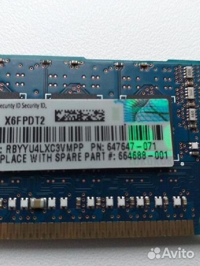 Серверная оперативная память HP 647647-071 4 Gb
