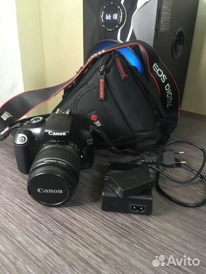 Фотоаппарат зеркальный Canon EOS 1100D 18-55+допы