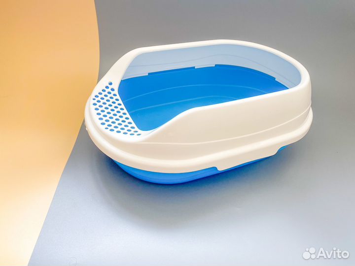 Лоток для кошек с бортом