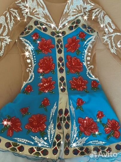 Платье для выступлений фигурному катанию 128-140