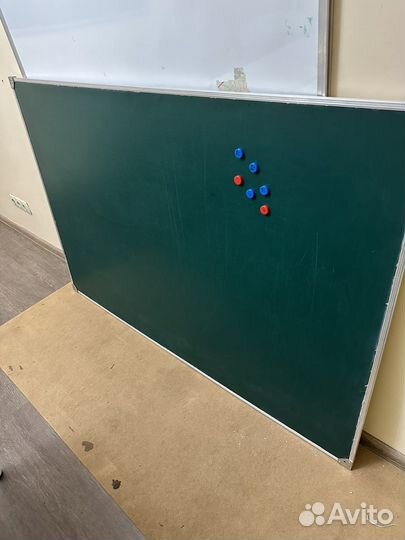 Магнитно меловая доска