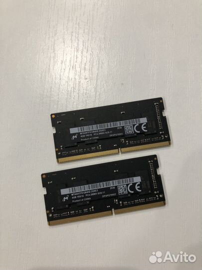 Оперативная память Micron DDR4 SO-dimm 8Gb (2x4)