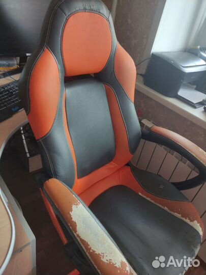 Игровое кресло кожа