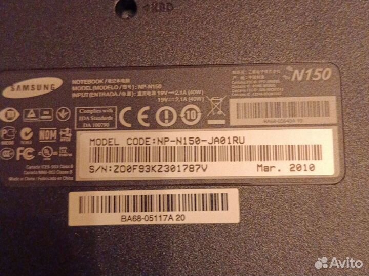 Нетбук Samsung NP-N150