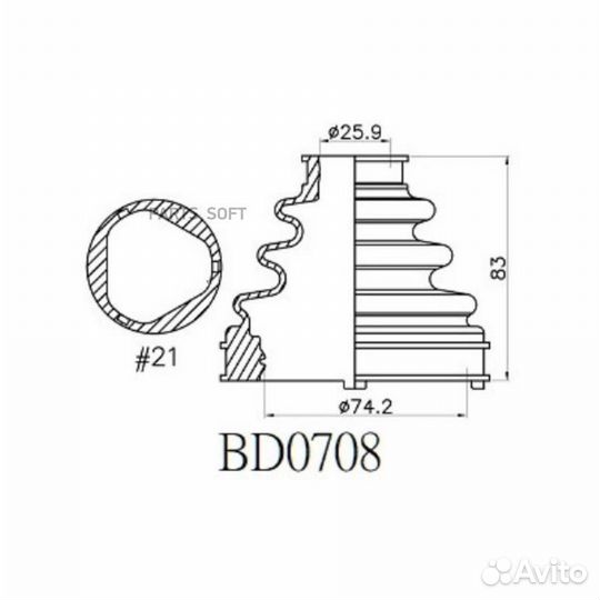 Avantech BD0708 Пыльник привода