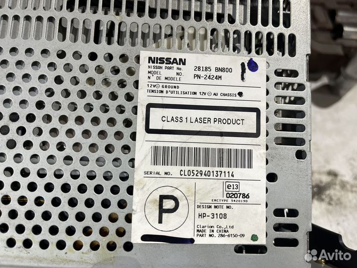 Магнитофон нисан альмера н16