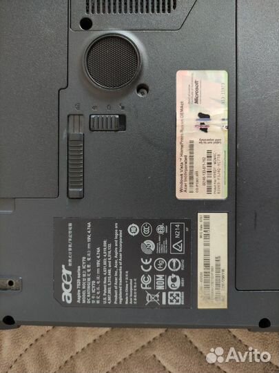 Ноутбук Acer Aspire 7520 (не рабочий)