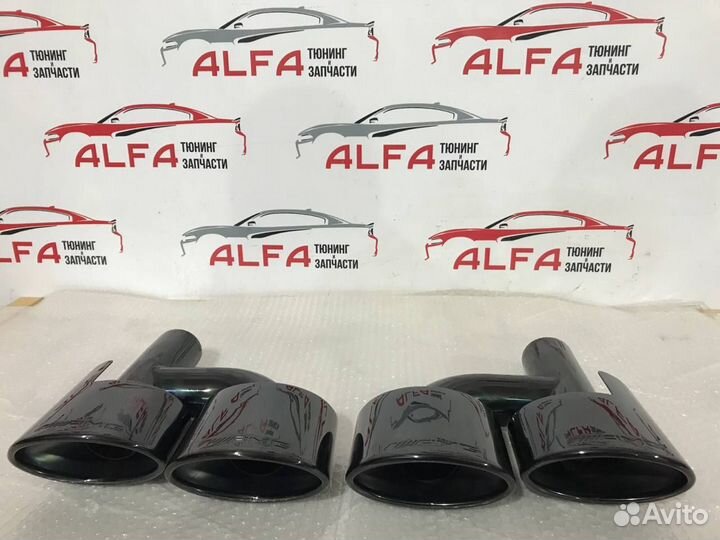 Насадка глушителя мерседес AMG