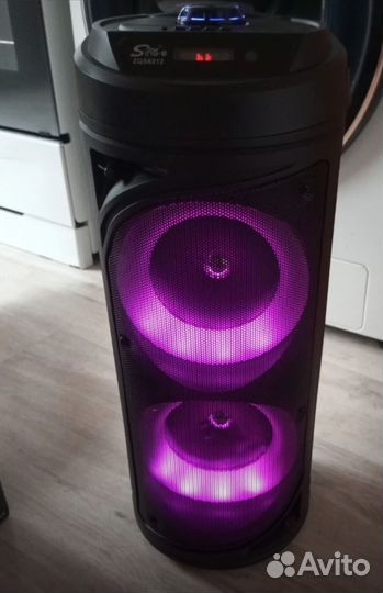 Портативная колонка bluetooth с караоке. ZQS-6212