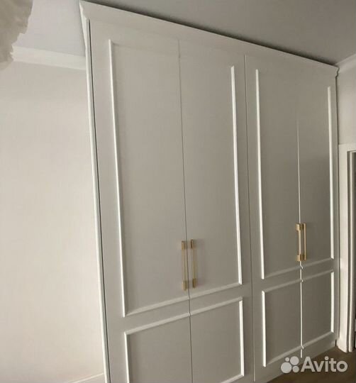 Распашной шкаф в спальню белый арт8497545