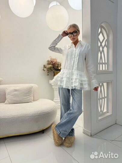 Рубашка и джинсы Balenciaga