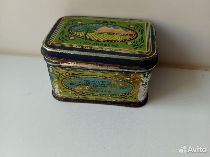 Банка из под чая СССР