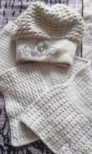 Комплект шапка, шарф