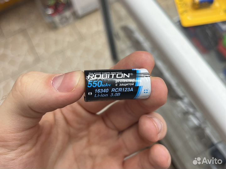 Аккумулятор 16340 Li-ion 550mAh 