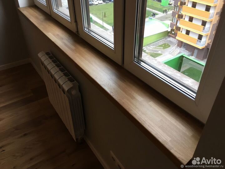 Подоконник из дерева 