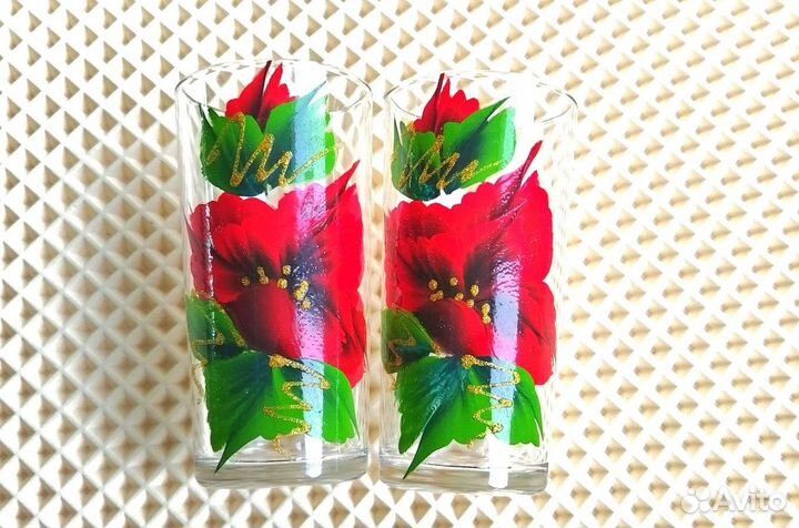 Подарочный набор кувшин и два стакана новый