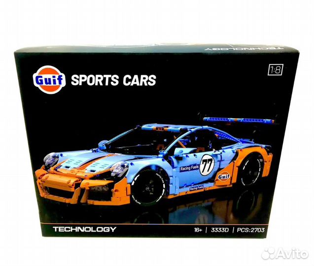 3333D Конструктор Гоночная Машина 2703 Деталей