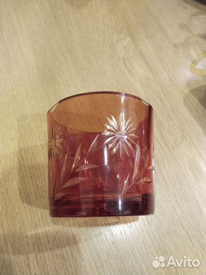 Конфетница цветное стекло СССР