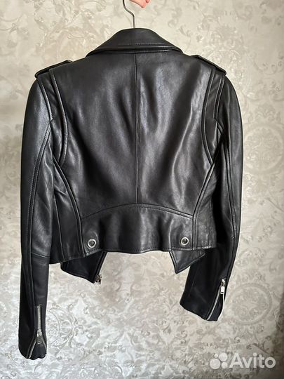 Кожаная куртка YSL