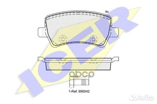 181776 колодки дисковые задние Ford