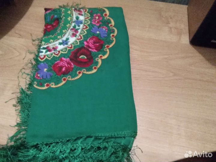 Платок японский зелёный