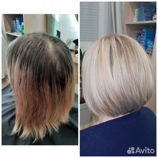 Окрашивание волос,стрижки