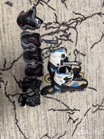 Роликовые коньки детские раздвижные 35-38