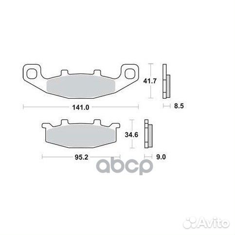 Колодки тормозные MCB569 TRW