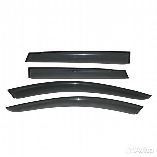 Дефлекторы окон комплект hyundai santa fe iii 2012
