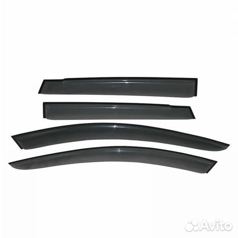 Дефлекторы окон комплект hyundai santa fe iii 2012