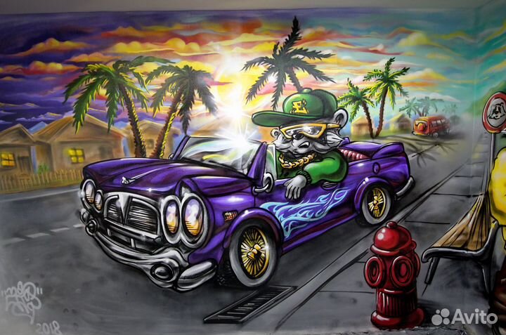 Граффити оформление, художественная роспись