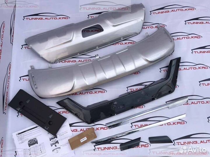 Накладки на бампера Nissan Х-Trail 32 комплект L44