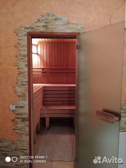 Баня на дровах с бассейном