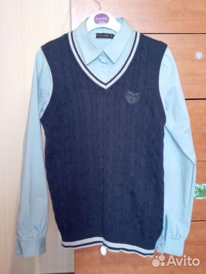 Одежда для школы синего оттенка