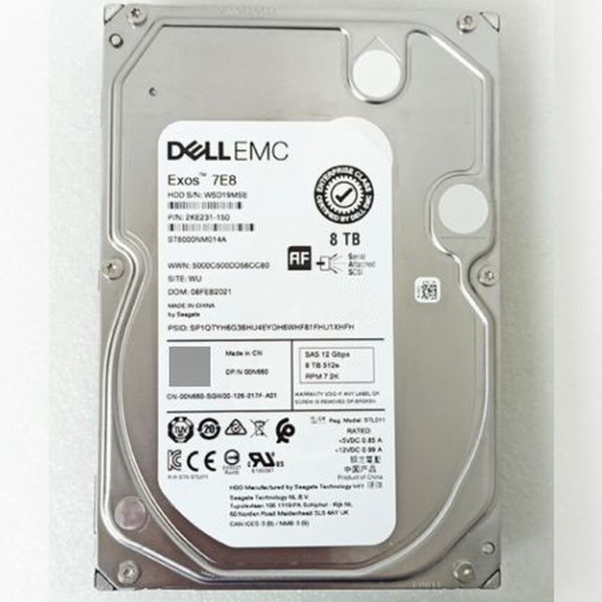 [ST8000NM014A] Dell 0n660 8tb St8000nm014a