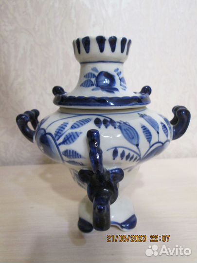 Самовар фарфоровый сувенирный 