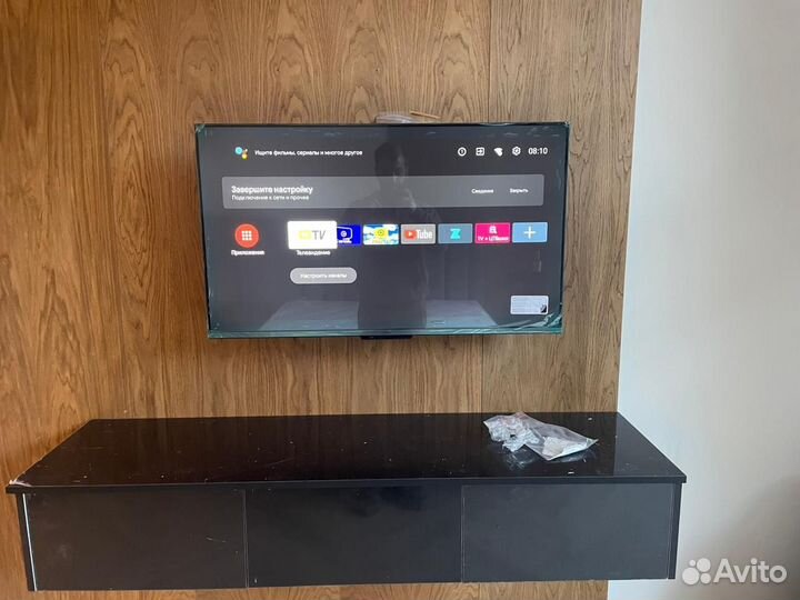 Установка телевизора на стену, настройка SMART tv
