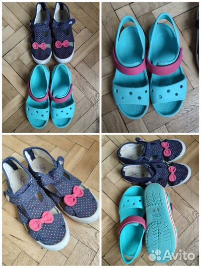 Босоножки, кеды, crocs 30,32,33,36