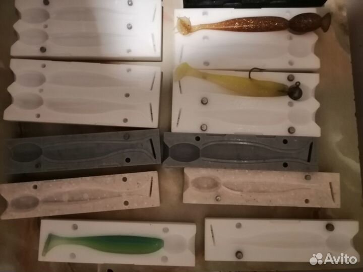 Формы для литья силиконовых приманок