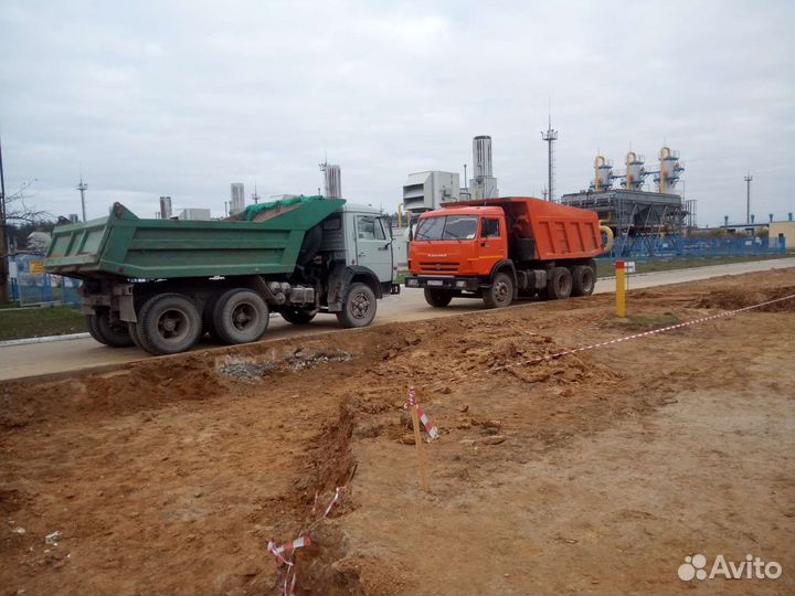 Услуги экскаватора погрузчика самосвала